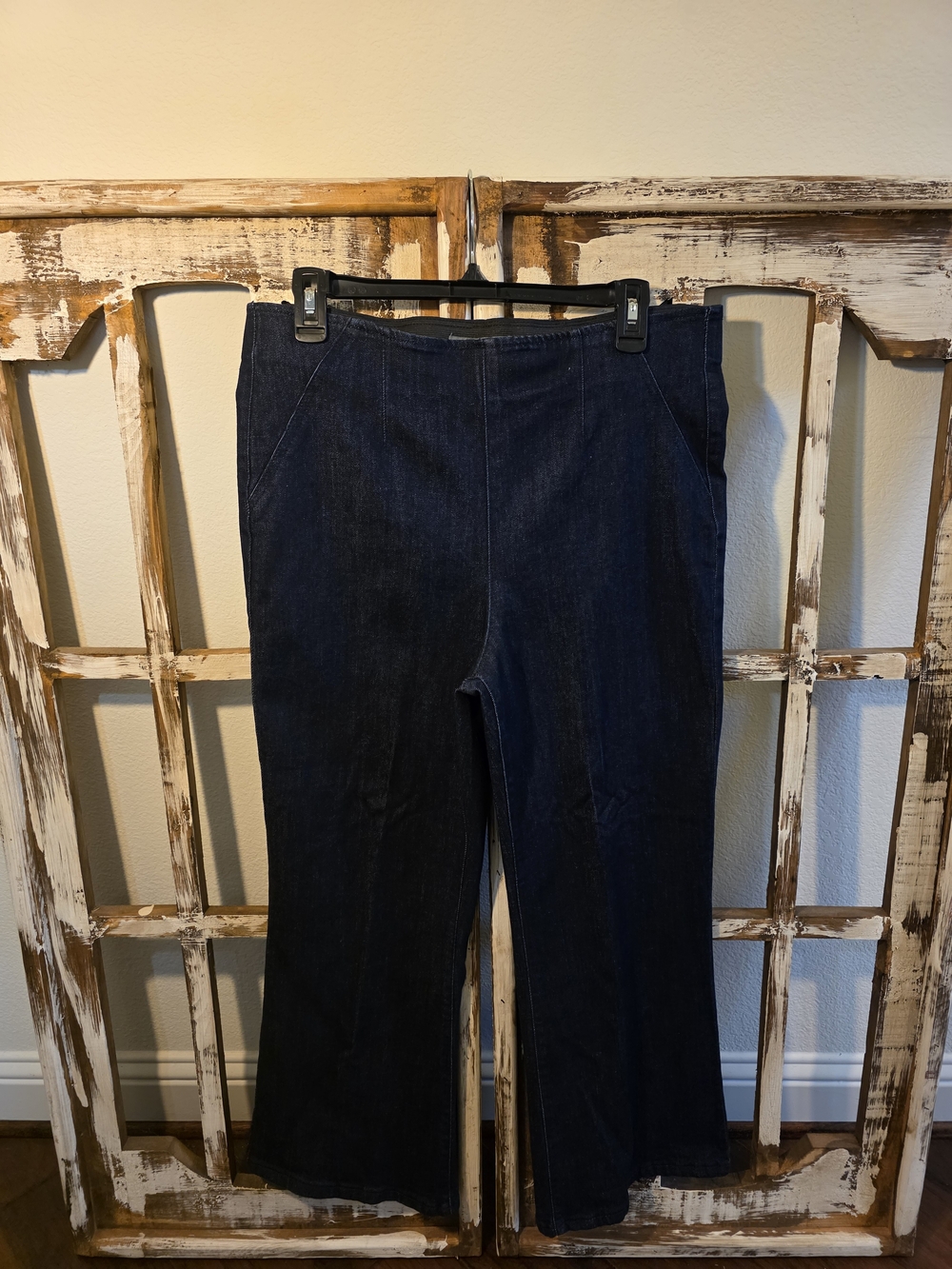 d. jeans Career Pull On Elastic Waistband Indigo Pants